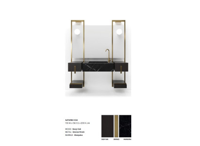 Black Washbasin fittings Bathroom furniture Italy style Classic Furniture