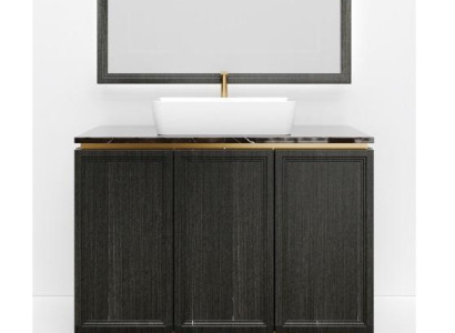 Bathroom cabinet Brown Bathroom furniture Shelf Bathroom cabinet Wooden shelves Furniture
