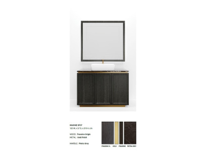 Black Bathroom cabinet Bathroom furniture Shelf Bathroom cabinet Wooden shelves