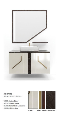 White Bathroom cabinet Bathroom furniture Bathroom shelves Wooden shelves new