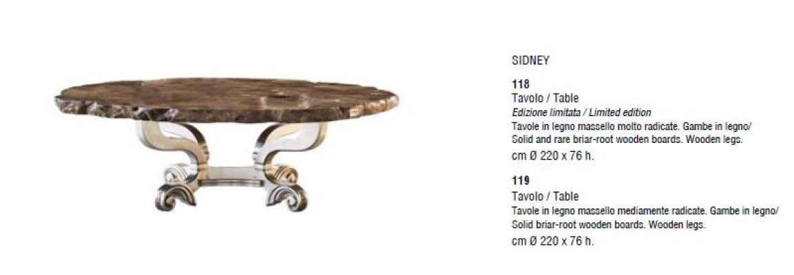 Round Tables Furniture Dining table in antique style Italian dining tables wooden tables