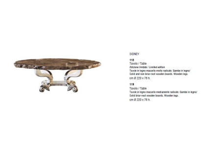 Round Tables Furniture Dining table in antique style Italian dining tables wooden tables