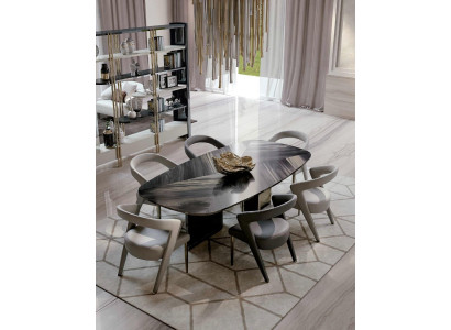 Design Luxury Furniture from Italy Dining room Bizzotto Set Table Armchair 6x Sets