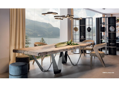 Dining table Natural Wood Furniture Furnishings Tables Solid wood Table Luxury Italian