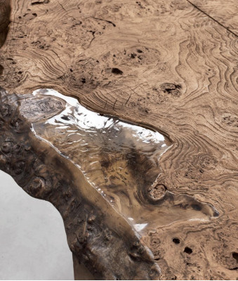 Dining table Natural Wood Furniture Furnishings Tables Solid wood Table Luxury Italian