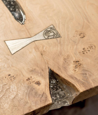 Dining table Natural Wood Furniture Furnishings Tables Solid wood Table Luxury Italian