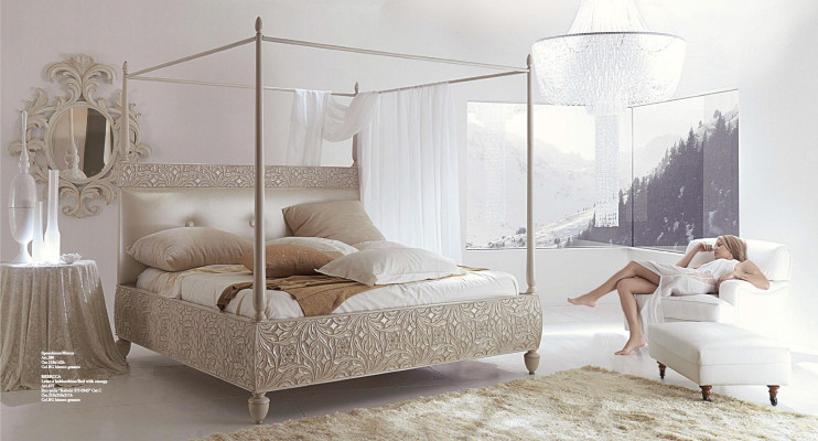 Designer Double bed from Wood - New dimension of sleeping comfort with stylish bed frame