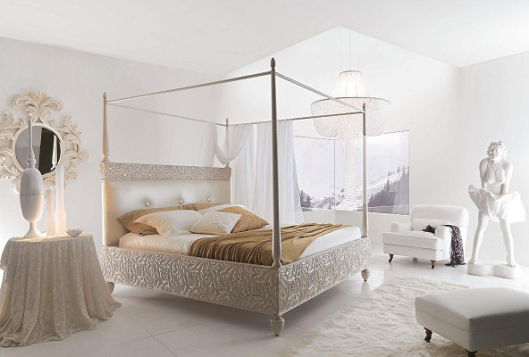 Designer Double bed from Wood - New dimension of sleeping comfort with stylish bed frame