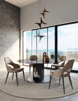 Dining table 4 Chairs Dining room Chairs Dining table Luxury Furniture Italy new Set 5 pcs