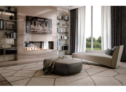 Chaise lounge lounge sofa stool living room stool furniture sofa table Bizzotto 2 pieces.