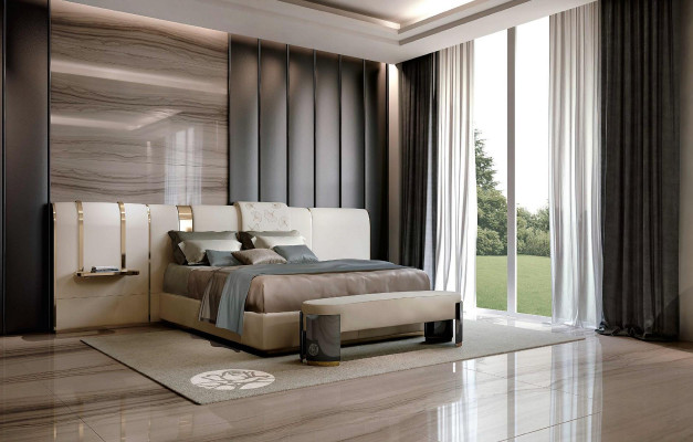 Luxury Bedroom Bed Double bed Furniture Designs Italy Bizzotto Beds Upholstery