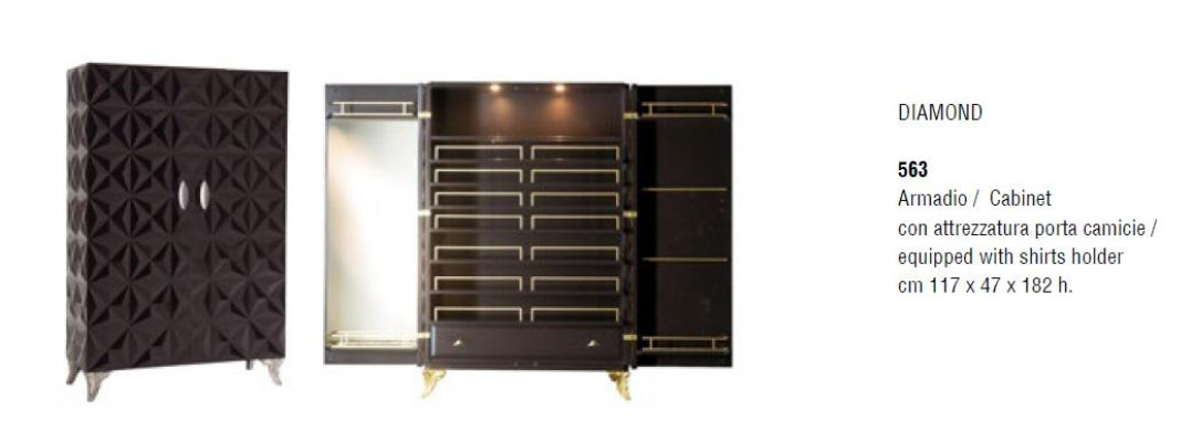 Italian Furnishings Cabinets new Bedroom Wardrobe Wardrobe Furniture