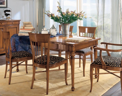 Furniture Furnishings Group Table + 4 Chair Set 5pcs. Dining table suite dining room