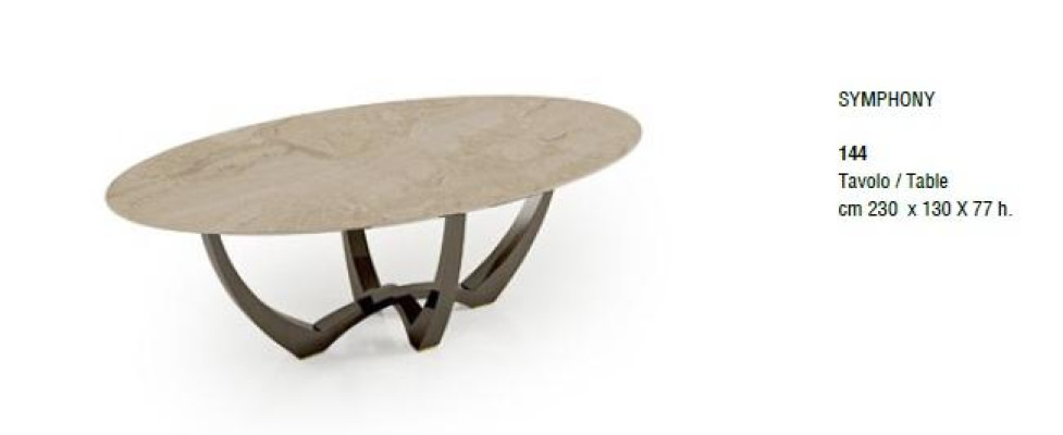 Dining room tables oval Dining room furniture Dining table Luxury Solid wood Italy new