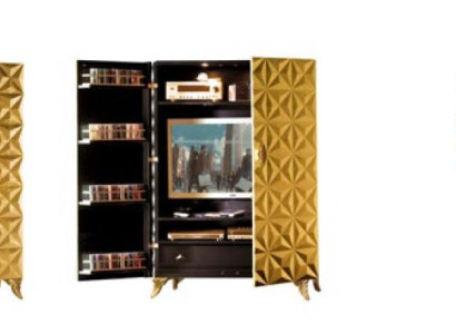 Wall unit tv wall unit Wood Real wood TV cabinet TV Wardrobe extension wall Italy new
