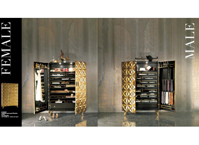 Cabinets Real wood Solid Clothes cabinets Wardrobe Furniture Furnishings Italian