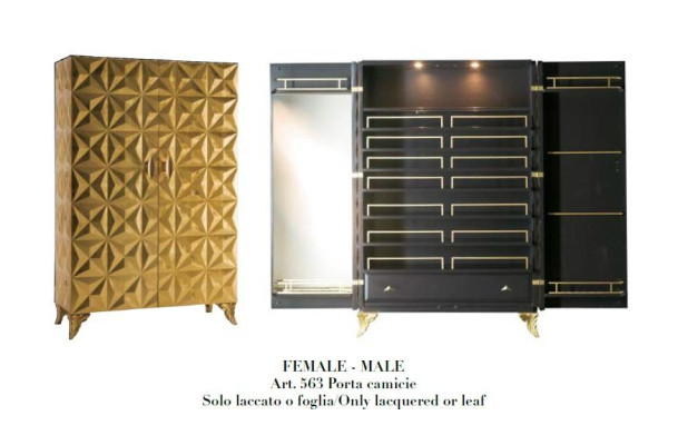 Cabinets Real wood Solid Clothes cabinets Wardrobe Furniture Furnishings Italian