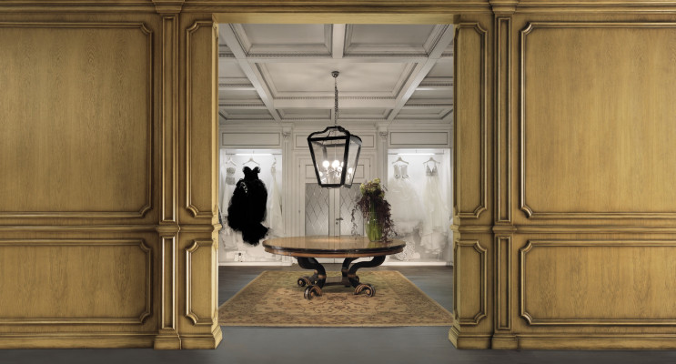 Dining table Round Table Dining room Ess Wood Design Tables Round Classic Italy