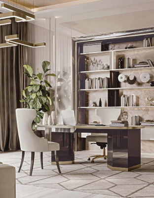 Computer desk work table Office desk Office furniture Furniture Natural wood furniture Bizzotto new