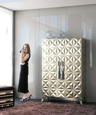 Bar cabinet Living room Solid wood Wardrobe Furniture Bizzotto Furniture Design cabinet