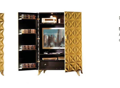 Wall unit tv wall unit Wood Real wood TV cabinet TV Wardrobe extension wall Italy new