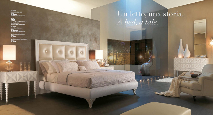 Double bed Classic Beds Bedroom Furniture Solid wood Bizzotto Bed Italy