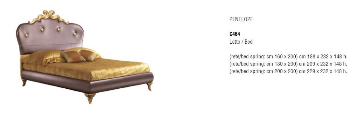 Luxury Bed Bizzotto Double bed Beds Bedroom Italian Furniture Hotel