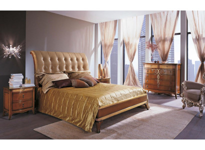 Bedroom Brown Modern Double bed Furniture Bed Beds Bed Frame Wood Double