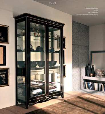 Display case Living room Furniture Solid Wood Display cabinets Glass Wardrobe Real wood Sideboard