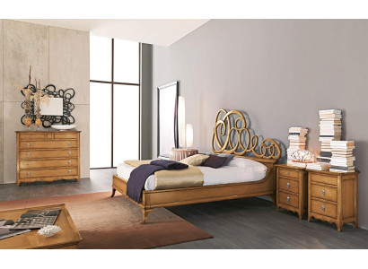 Classic Double bed Beds Bedroom Furniture Solid Wood Bizzotto Bed new