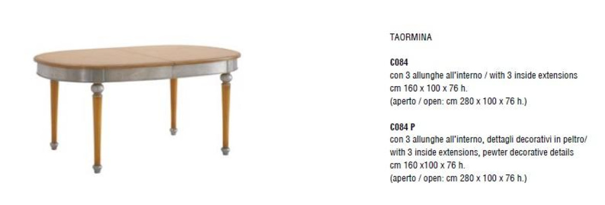 Dining table Luxury Table Solid Wood Furniture from Italy Dining room Tables Furnishings