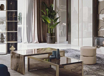 Coffee table Living room furniture Coffee table Table Design Bizzotto new Glasfurniture 2x