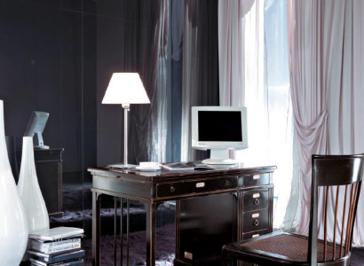 Desk Secretary Italian Furniture Table Chair Set Office 2pcs Furnishings