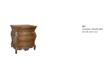 Classic r Bedside table Real wood Tables Italian Furniture Furnishings Table new