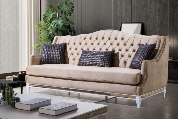 Modern Living room Sofa set Upholstery Three-seater Designer Armchair 3-piece