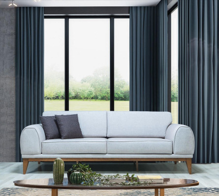 Modern sofa set designer three-seater single-seater luxury 3-seater armchair