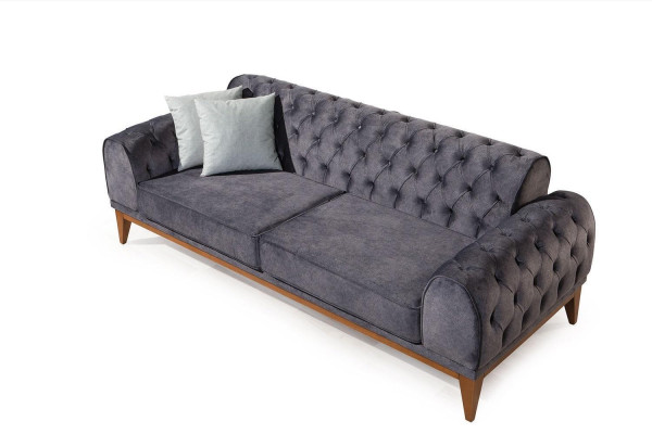 Modern sofa set designer three-seater single-seater luxury 3-seater armchair