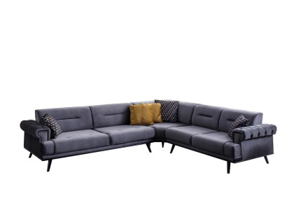 exclusive s Gray Corner sofa L-shape Designer Sofa Modern Living room Couch
