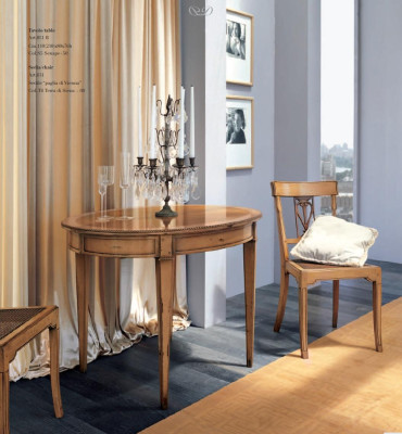 Dining table Table Real Wood Tables Real Wood Classic Baroque Antique Style Round