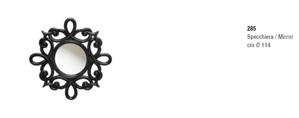 Round Mirror Classic s Design Wall mirror Round Wall mirror Black Italy