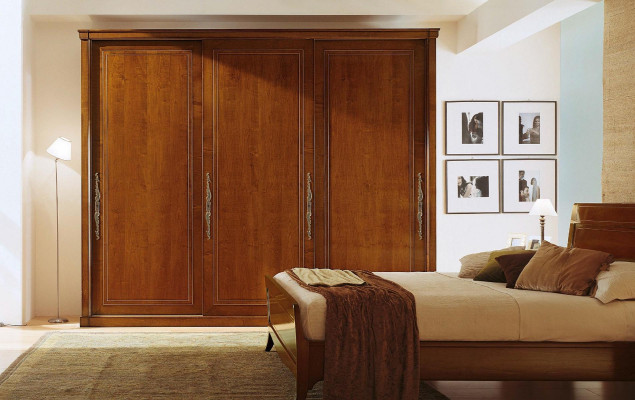 Double bed Bed Luxury Beds Wood Bed frame e Bed frame Brown Design Classic