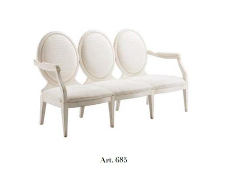 Upholstered bench Bench seat Stool Bench seat Seat furniture Design Sofa Fabric Relax Couch 185cm