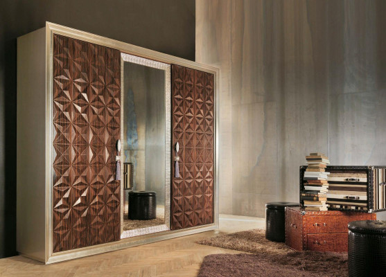 Chest of drawers with 2 drawers sideboard high gloss wardrobe sideboard in brown new