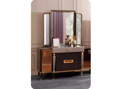 Console table Dressing table Mirror Gold Luxury Bedroom Make-up new
