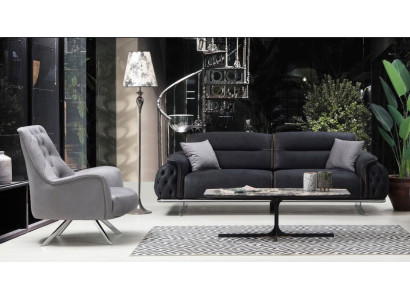 Set sofa set 3+1 seater upholstered set luxury 2-piece living room furniture sofa