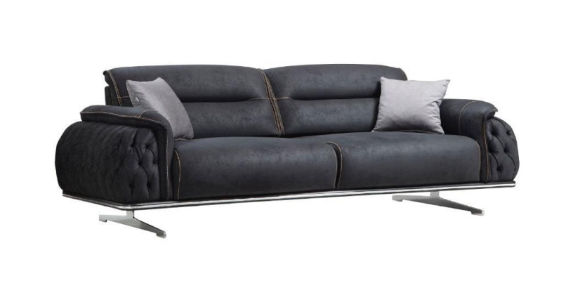 Perfectly soft 3 Seater Sofa for Living room Textile Upholstered furniture new Luxus