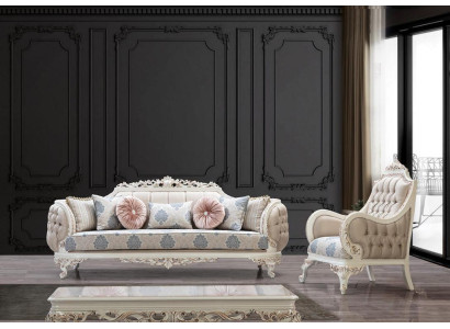 Sofa set Classic Luxury Sofas Armchair Living room set 3+1seater Chesterfield