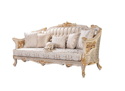 Chesterfield 3 Seater Designer Sofa Luxury Upholstery Sofas Couches Fabric Textile new