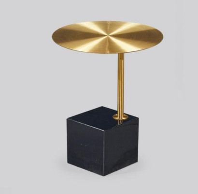 Designer Black -Golden Side table Luxury Living room Metal Tables Table