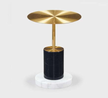 Modern Golderner Marble Side table Living room Tables Round Design
